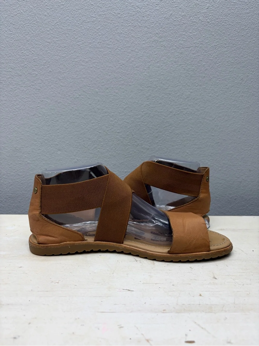 Sorel Brown Ella Strap Sandals Size 7